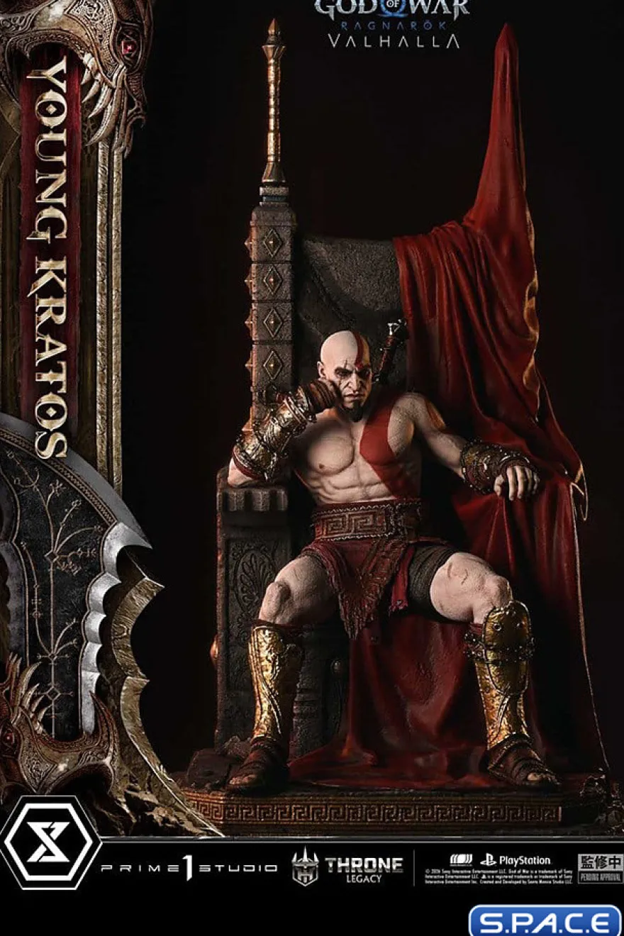 1/3 Scale Young Kratos Throne Legacy Statue