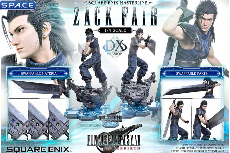 1/4 Scale Zack Fair Deluxe Square Enix Masterline Statue