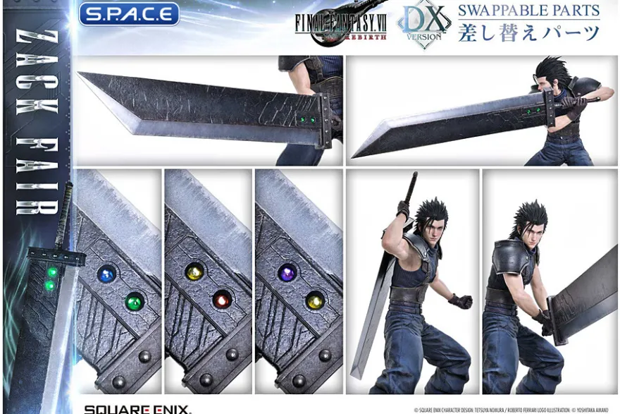 1/4 Scale Zack Fair Deluxe Square Enix Masterline Statue
