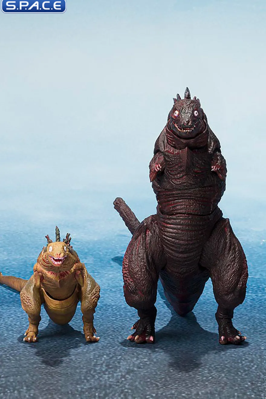 S.H.MonsterArts Godzilla 2nd Form & 3rd Form & Giant Unknown Creature Set