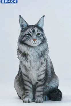 Sitting upright Maine Coon Statue