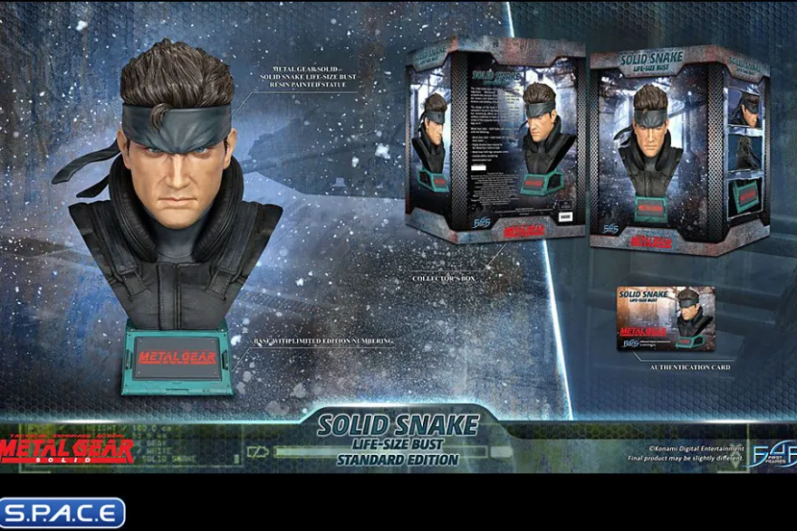 1:1 Solid Snake Life-Size Bust