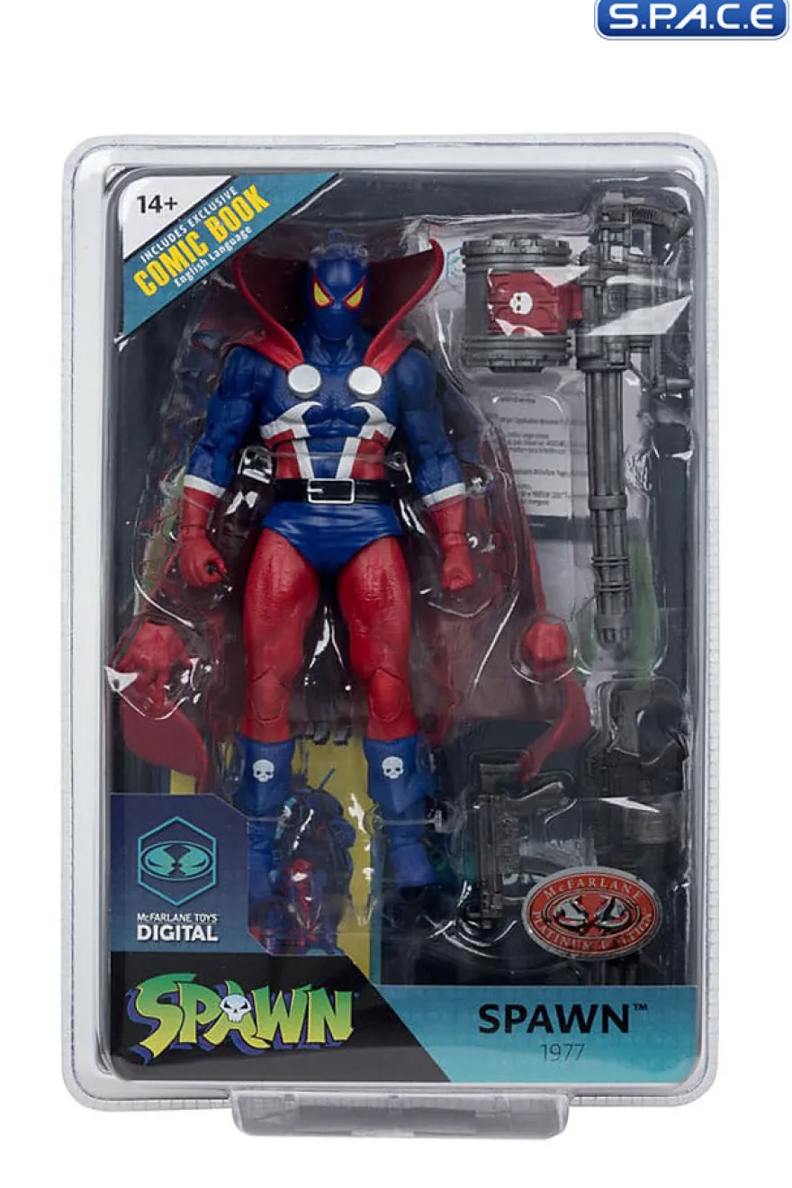 Spawn 1977 red & blue Suit - Platinum Edition