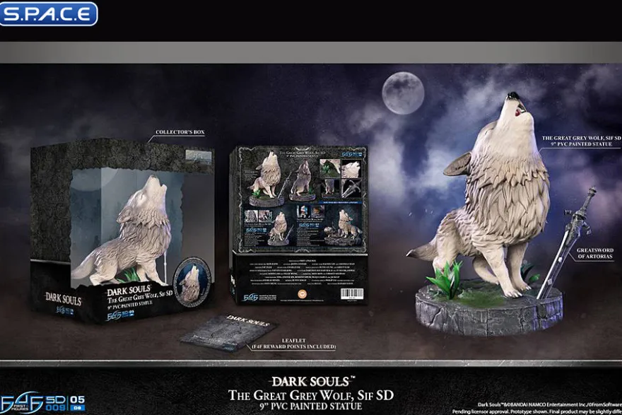 The Great Grey Wolf Sif Super Deformed PVC Statue