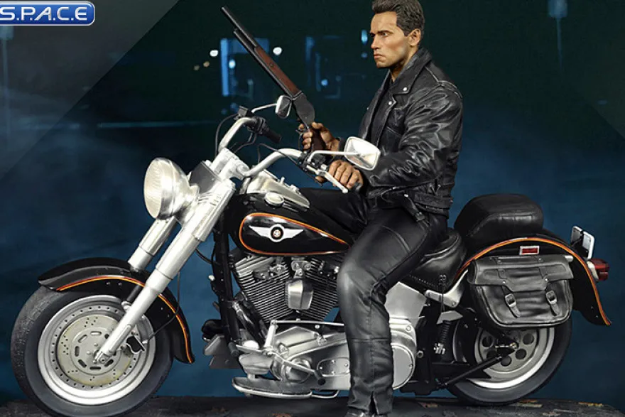 T-800 on Motorcycle Statue