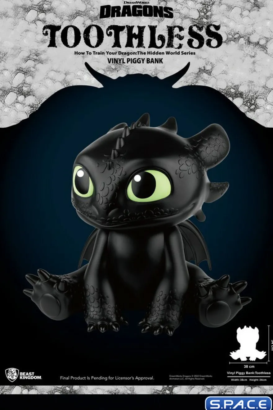 Toothless Vinyl Piggy Bank