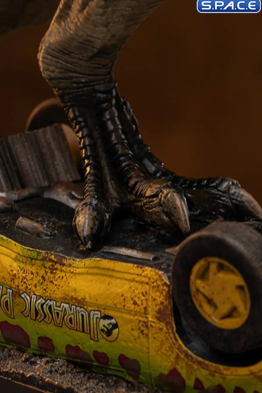 T-Rex Attack Jurassic Park Icons Mini-Statue