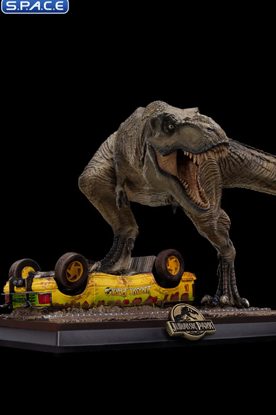 T-Rex Attack Jurassic Park Icons Mini-Statue