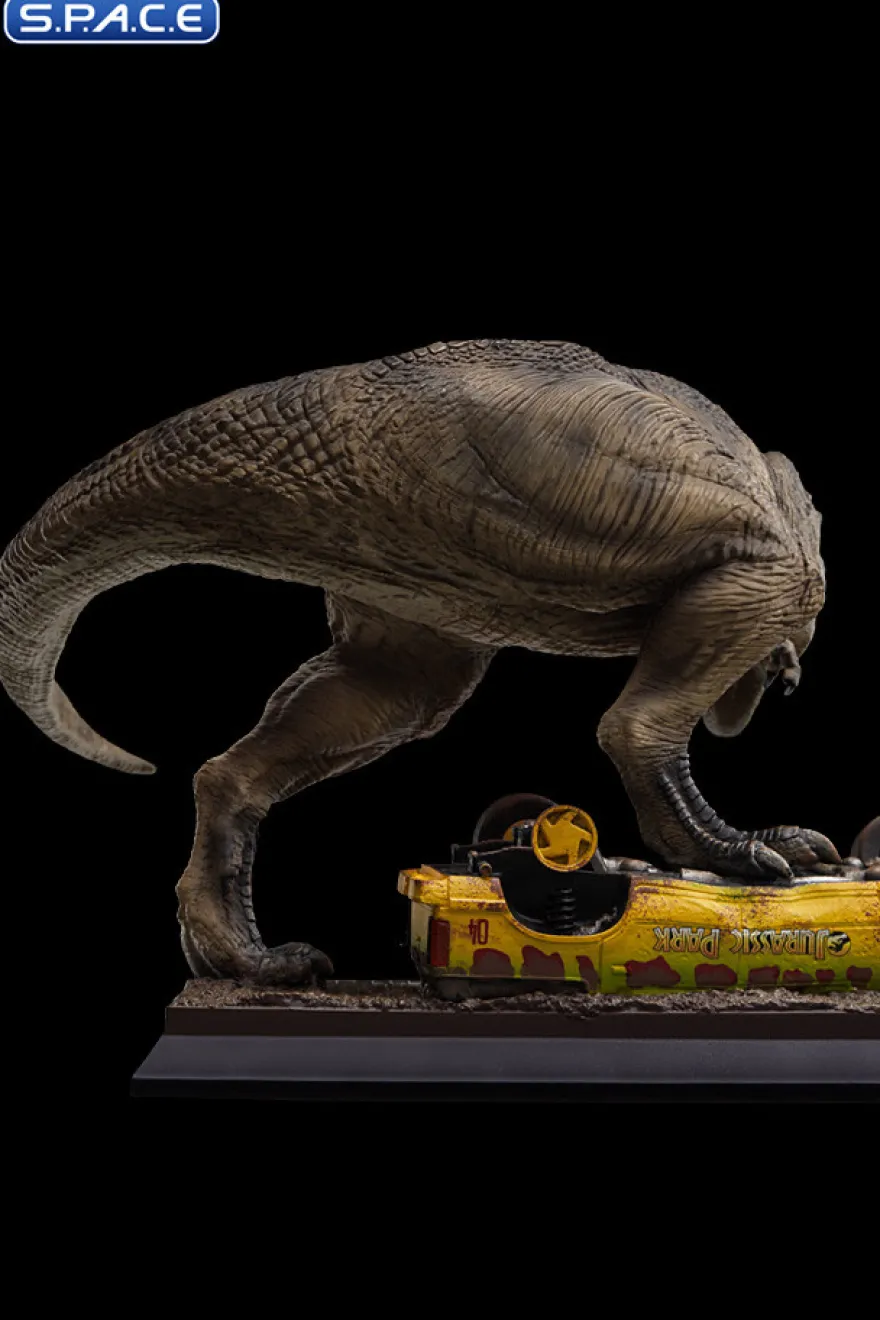 T-Rex Attack Jurassic Park Icons Mini-Statue