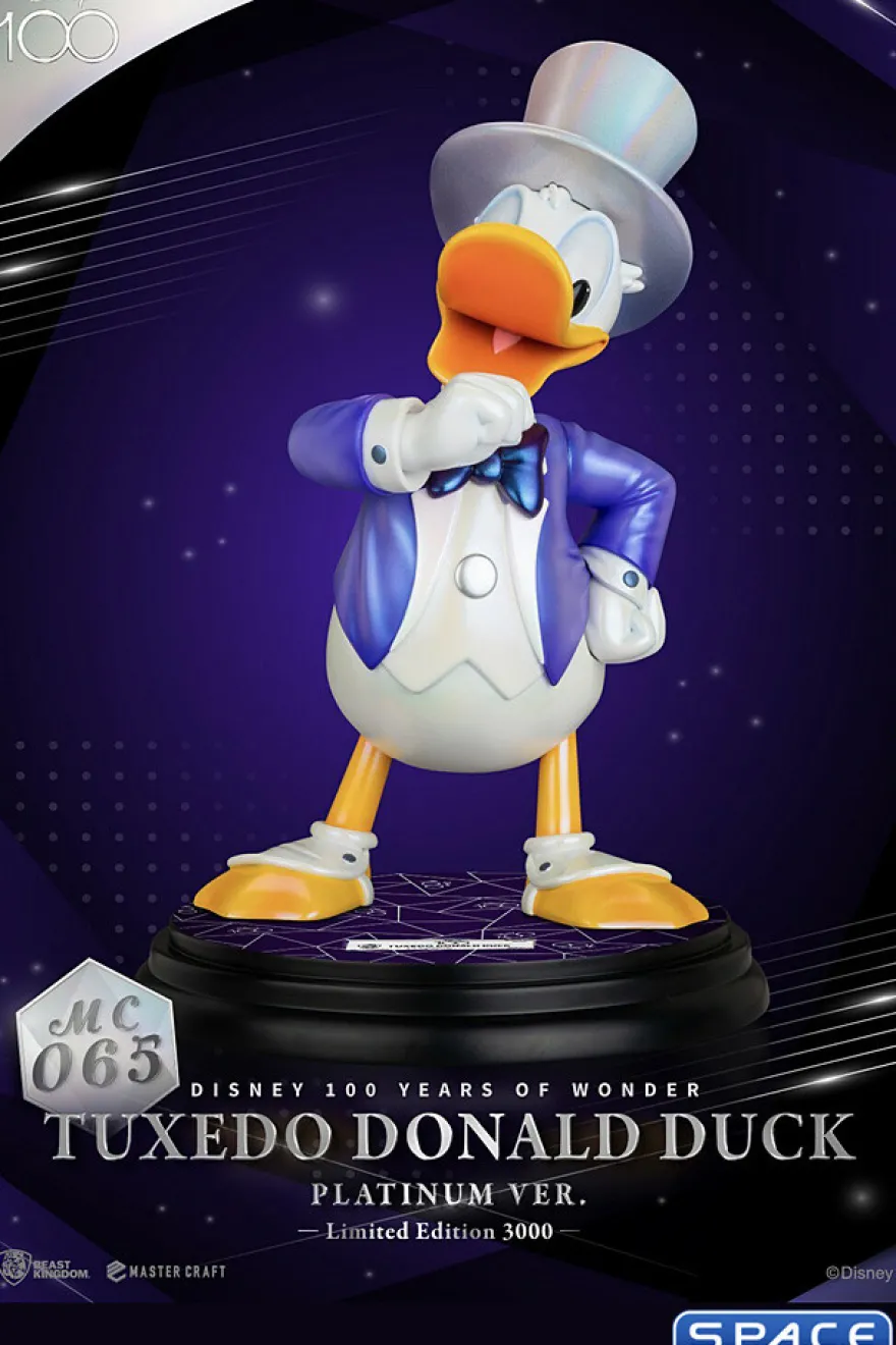Tuxedo Donald Duck Master Craft Statue - Platinum Version
