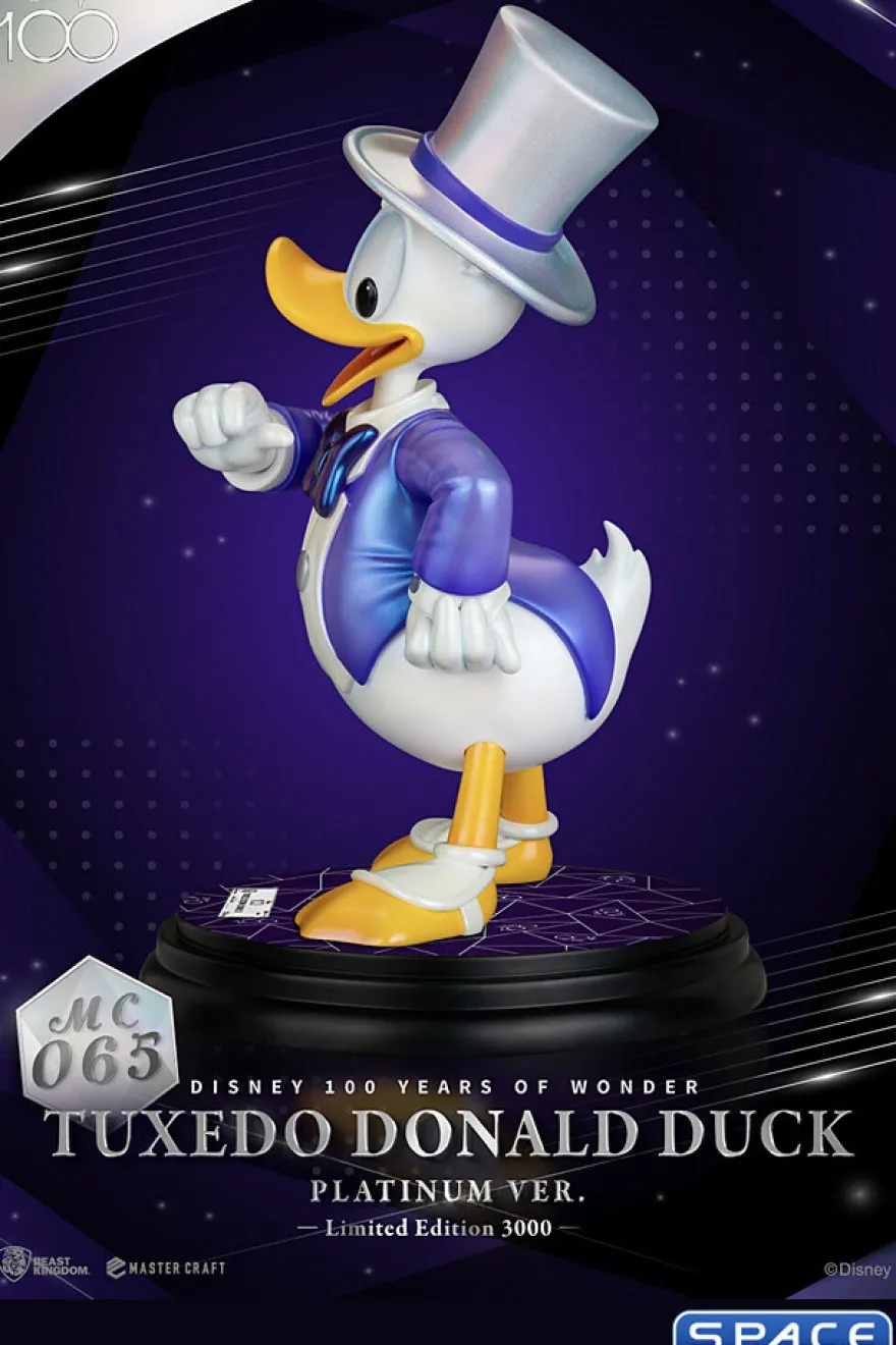 Tuxedo Donald Duck Master Craft Statue - Platinum Version