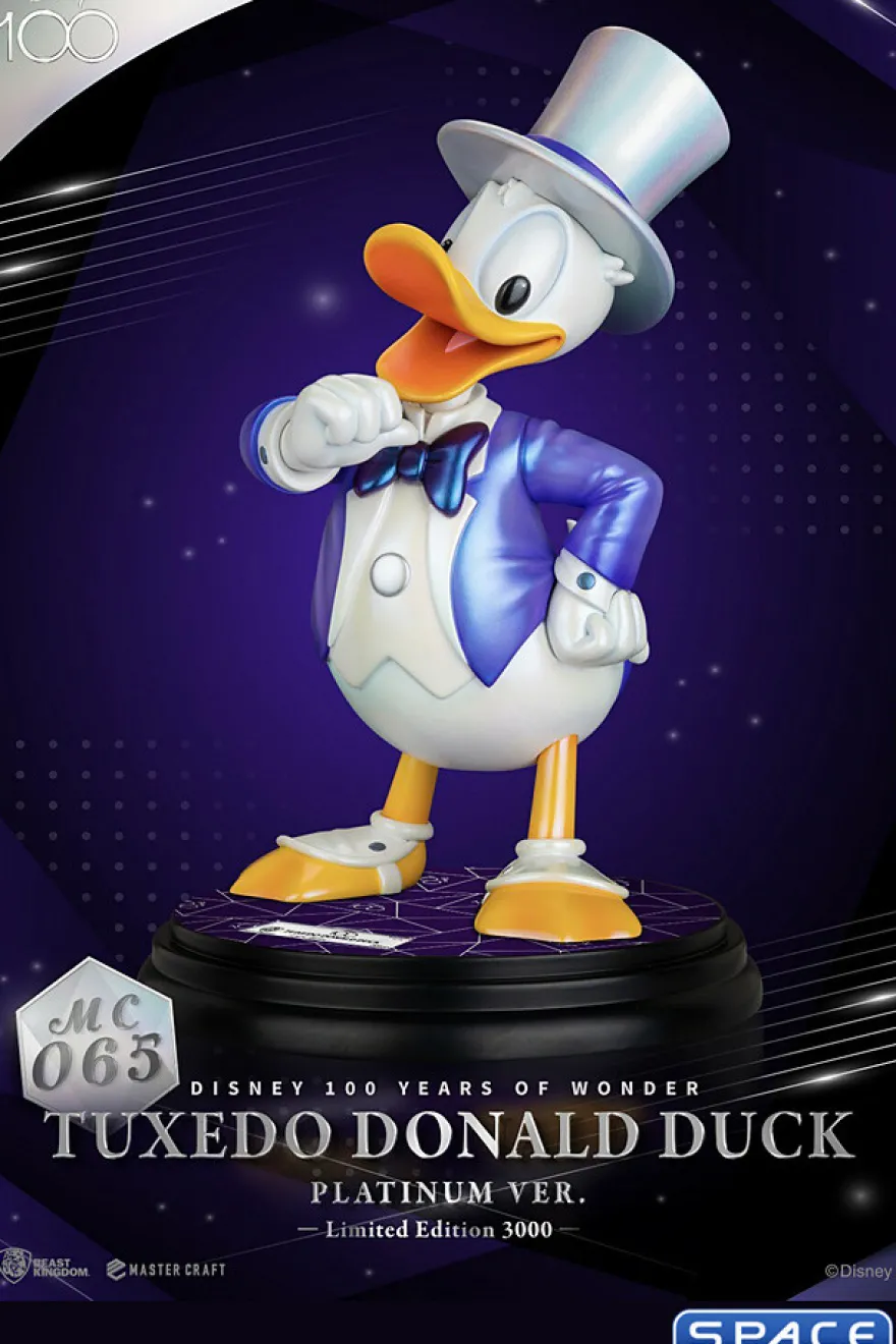 Tuxedo Donald Duck Master Craft Statue - Platinum Version