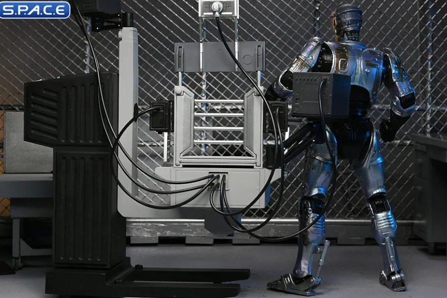 Ultimate Battle-Damaged RoboCop with Chair