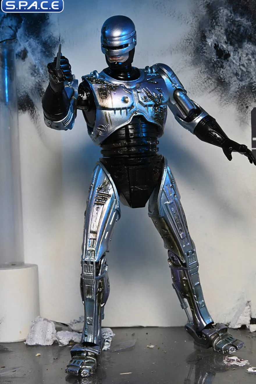 Ultimate Battle-Damaged RoboCop with Chair