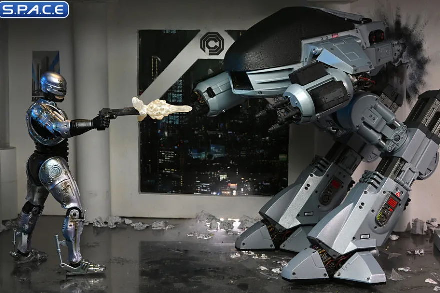 Ultimate Battle-Damaged RoboCop with Chair