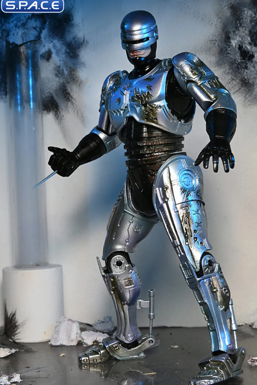Ultimate Battle-Damaged RoboCop with Chair