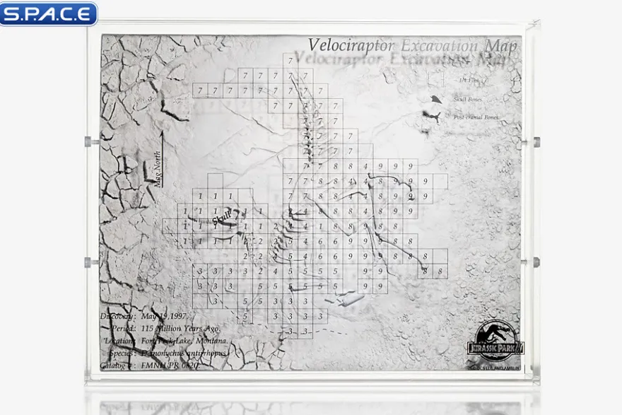 Velociraptor Excavation 3D Map