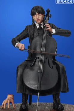 Wednesday with Cello PVC Statue