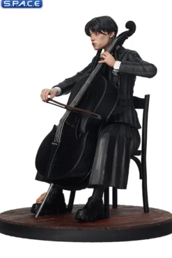 Wednesday with Cello PVC Statue